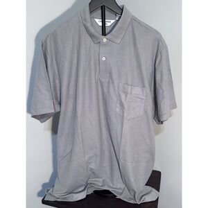 Vintage Christopher Hayes Gold Polo Shirt Men's Size L Short Sleeve Poly Cotton